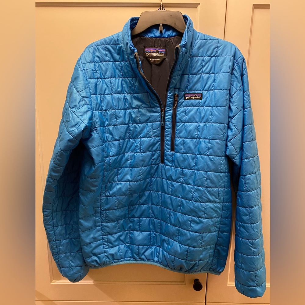 Patagonia Nano Puff Half Zip - Andes Blue/Navy RARE - Men’s M